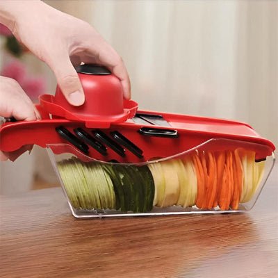 Découpes variées de notre mandoline cuisine multiplecutting